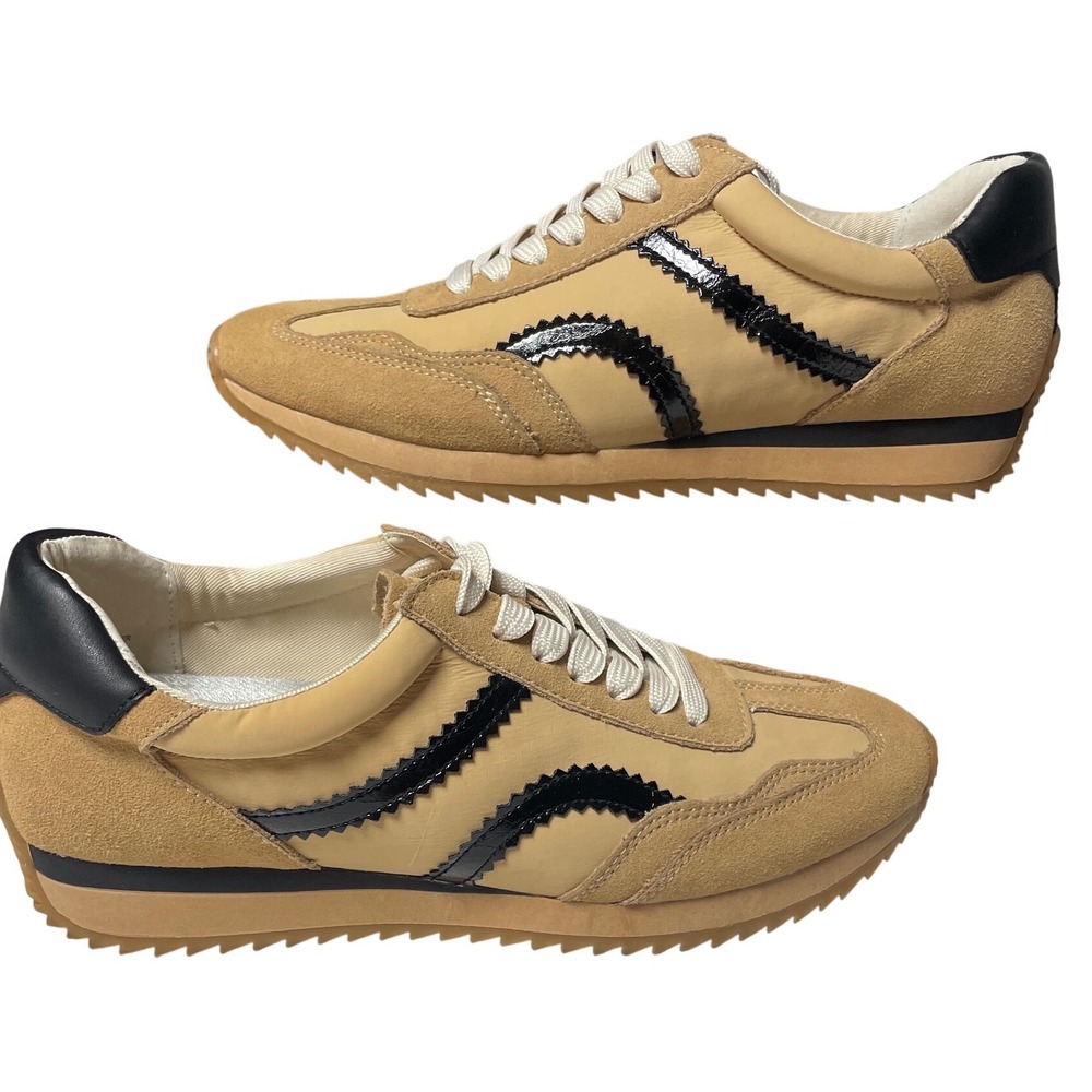 Dolce Vita Emely Suede Retro Tan Gum Sole Sneakers Women's 9.5